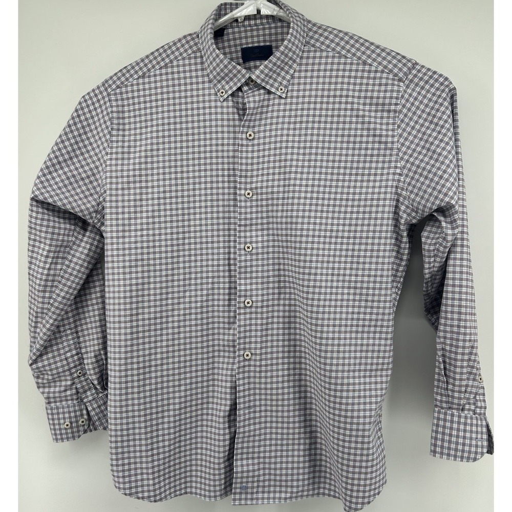David Donahue Long Sleeve Multicolored Button Down Men's Size XL